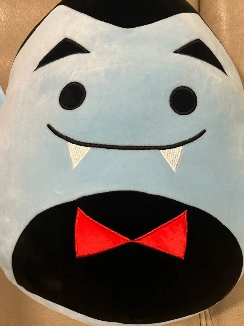 Squishmallows Light Blue Vampire Plush Pillow Drake